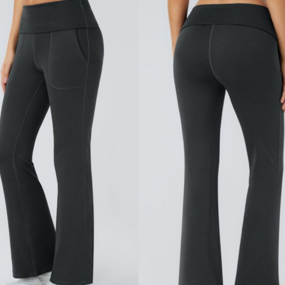 Halara High Waisted Fold over Leggings - Picture 4 of 14